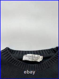 Vintage YSL Yves Saint Laurent Knitted Sweater Crewneck Medium