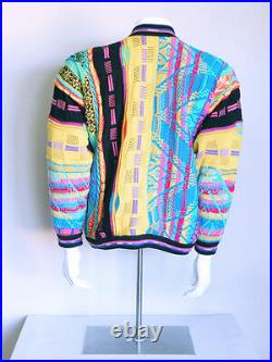 Vtg 90s AUTHENTIC COOGI biggie hip hop vaporwave WOOL seapunk tracky jacket M