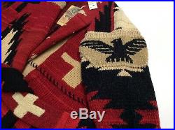 Vtg Polo Ralph Lauren Beacon Southwestern Indian Aztec Native Sweater Cardigan M