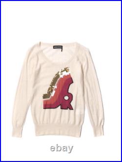 W's Sonia Rykiel Cashmere Light Beige Embellished Sweater w's FR 38 M, fit US
