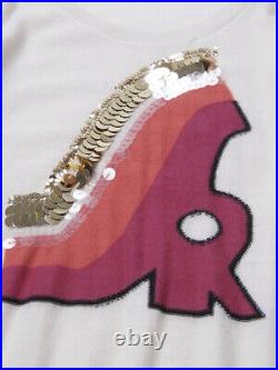 W's Sonia Rykiel Cashmere Light Beige Embellished Sweater w's FR 38 M, fit US
