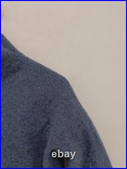 Whistles Women's Jumper M Blue 100% Wool High Neck Pullover