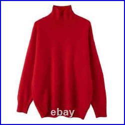 Women Sweaters Trend Turtleneck Loose Casual Pullover Soft Outerwears Jumpers