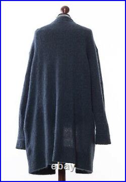 Women's ACNE STUDIOS Mohair Wool Cardigan Sweater Cape Blue Size M