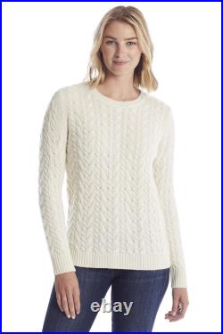Women's Cashmere Sweater Extra-Thick Cable-knit Pullover