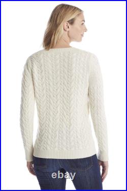 Women's Cashmere Sweater Extra-Thick Cable-knit Pullover