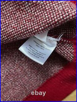 Women's Hayley Menzies Merino Wool'WANTED' Red Jumper Sweater Size Medium