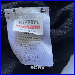 Womens Ferrari Black Wool Silk Cashmere Rhinestone Logo Jumper Sweater M. Rare