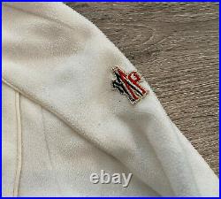 Womens Moncler Grenoble Jacket Zip Sweater Fleece Size M White