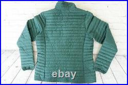 Womens PATAGONIA Green Goose DOWN SHIRT Zip Sweater Jacket Medium