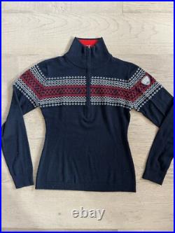 Womens WeNorwegians Navy Sweater M
