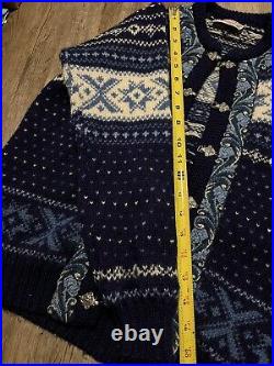 Womens medium (42) Vintage Vossknit 100% pure virgin wool made in Norway Sweater