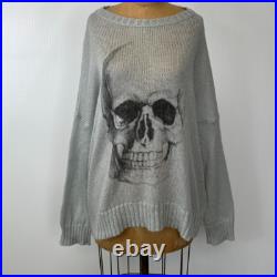 Wooden Ships Sweater Women Medium Skull Lightweight Mohair Knit Jumper Core No Wooden Ships Sweater Women Medium Skull Lightweight Mohair Knit Jumper Core No