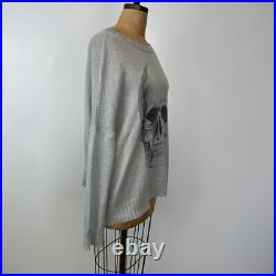 Wooden Ships Sweater Women Medium Skull Lightweight Mohair Knit Jumper Core No