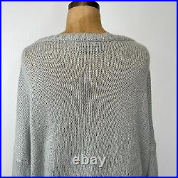Wooden Ships Sweater Women Medium Skull Lightweight Mohair Knit Jumper Core No