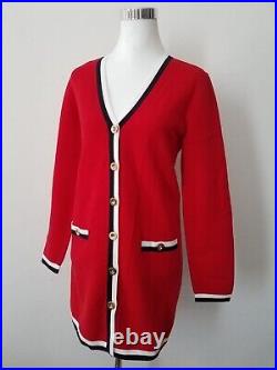 Worth Women Sweater Cardigan Red Button Closure One Size Medium 8-10 NWT 0004