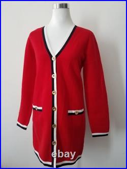 Worth Women Sweater Cardigan Red Button Closure One Size Medium 8-10 NWT 0004
