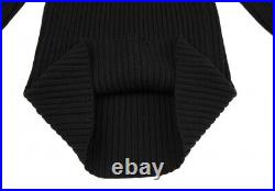 Yohji Yamamoto FEMME Wool High Neck Rib Knit Sweater Size M(K-117704)