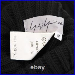 Yohji Yamamoto FEMME Wool High Neck Rib Knit Sweater Size M(K-117704)