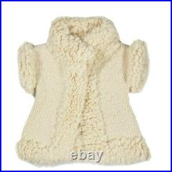 Yohji Yamamoto Knit Wool Sweater Jacket Short Sleeve Cream US M Medium