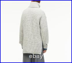 ZARA MENS GREY WOOL CUT-OUT SWEATER JUMPER Size S-M LIMITED EDITION NEW