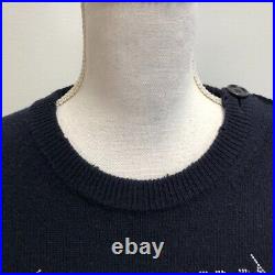 Zadig & Voltaire Jeremia MW Punk Sweater Jumper Wool Womens Medium Striped