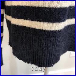 Zadig & Voltaire Jeremia MW Punk Sweater Jumper Wool Womens Medium Striped