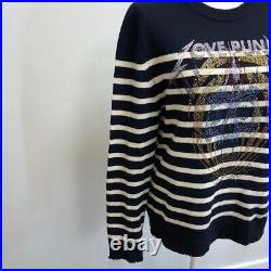 Zadig & Voltaire Jeremia MW Punk Sweater Jumper Wool Womens Medium Striped