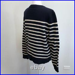 Zadig & Voltaire Jeremia MW Punk Sweater Jumper Wool Womens Medium Striped