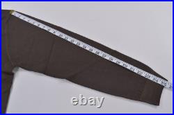 Zanella NWT Merino Wool Crew Neck Sweater Size M in Solid Brown