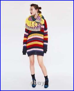 Zara Oversized Mohair Striped Sweater Jumper Oversize Wool Sweater Stripes Zara Oversized Mohair Striped Sweater Jumper Oversize Wool Sweater Stripes